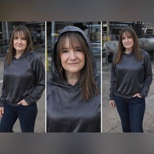 Charcoal Gray Women's Hoodie